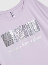 Moodo Светлолилава тениска с пайети Moodo