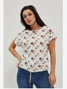 Moodo Бяла шарена тениска Moodo