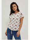Moodo Бяла шарена тениска Moodo
