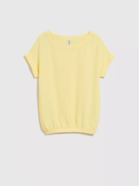 Moodo Жълта тениска с къс ръкав Moodo