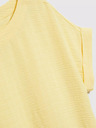 Moodo Жълта тениска с къс ръкав Moodo