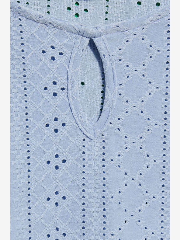 Moodo Светлосиня ажурна риза Moodo