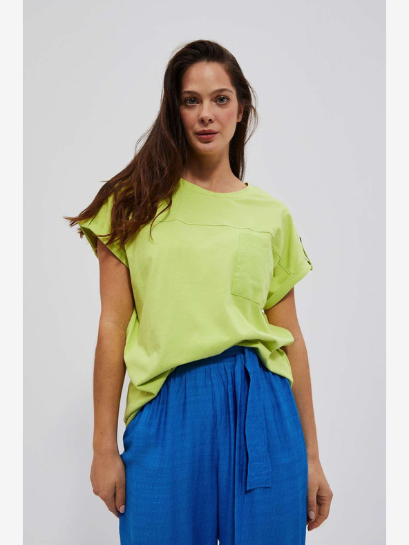 Moodo Светлозелена риза Moodo