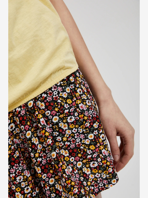 Moodo Жълта риза с джоб и навити ръкави Moodo