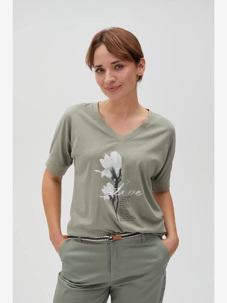 Moodo Светлозелена дамска тениска Moodo