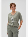 Moodo Светлозелена дамска тениска Moodo