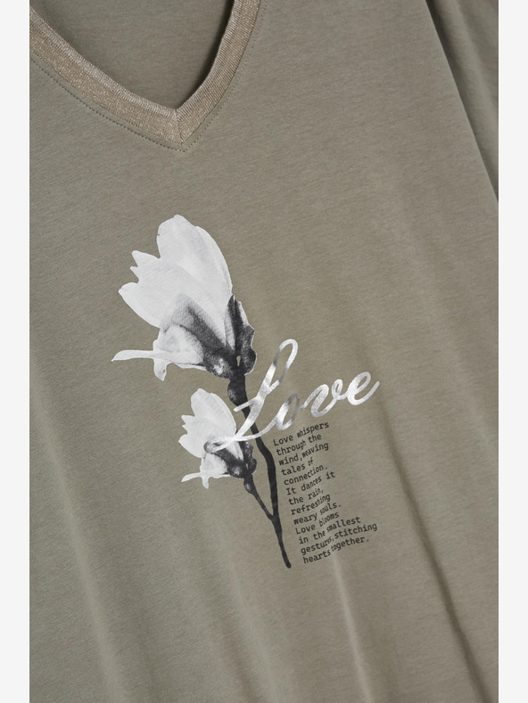 Moodo Светлозелена дамска тениска Moodo