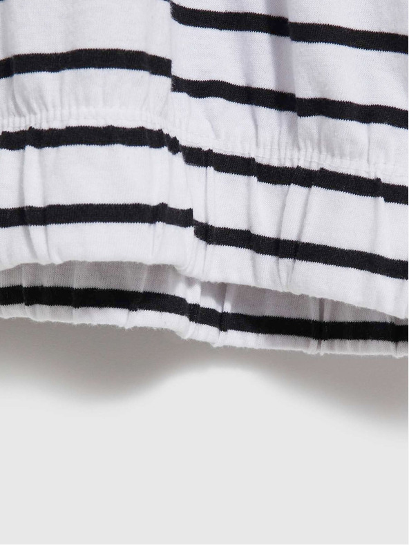 Moodo Синя и бяла дамска раирана риза Moodo