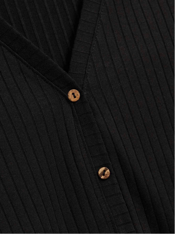 Moodo Черна дамска дълга рокля Moodo