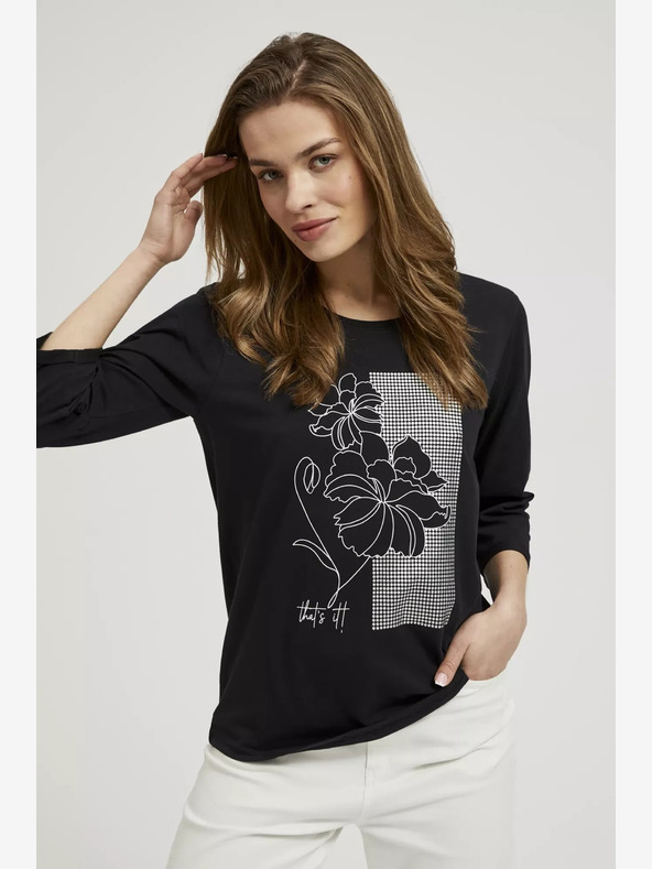 Moodo Женска тениска с дълъг ръкав Moodo