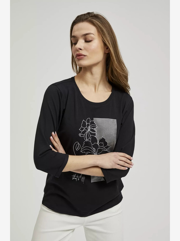 Moodo Женска тениска с дълъг ръкав Moodo