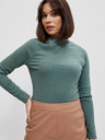 Moodo Зелена дамска риза тип "чино" Moodo