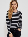Moodo Бяло-черна дамска блуза на райета Moodo