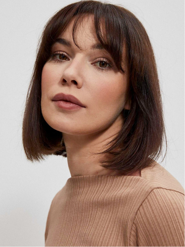 Moodo Бежова дамска блуза Moodo