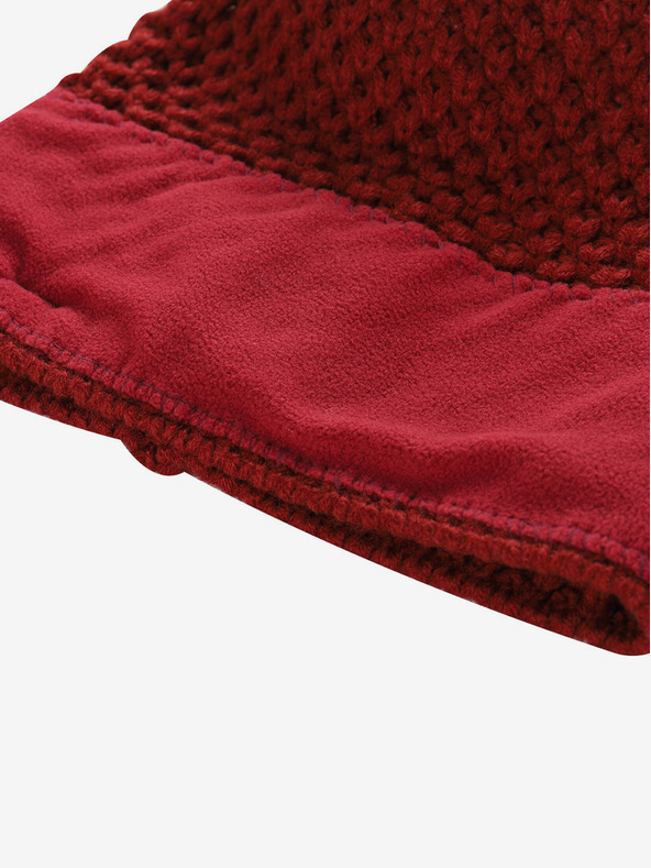 ALPINE PRO ALPINE PRO GRANE червена зимна шапка от вълнена смес за жени