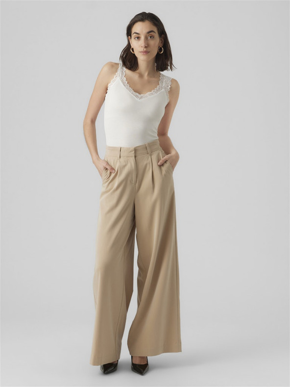 Vero Moda Бял дамски потник Vero Moda Rosa