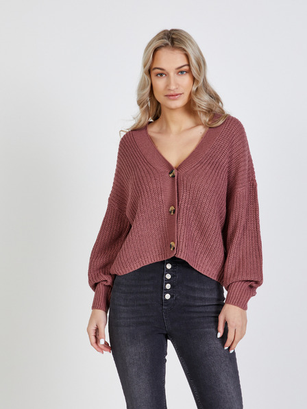 ONLY Старо розово къса жилетка ONLY Carol