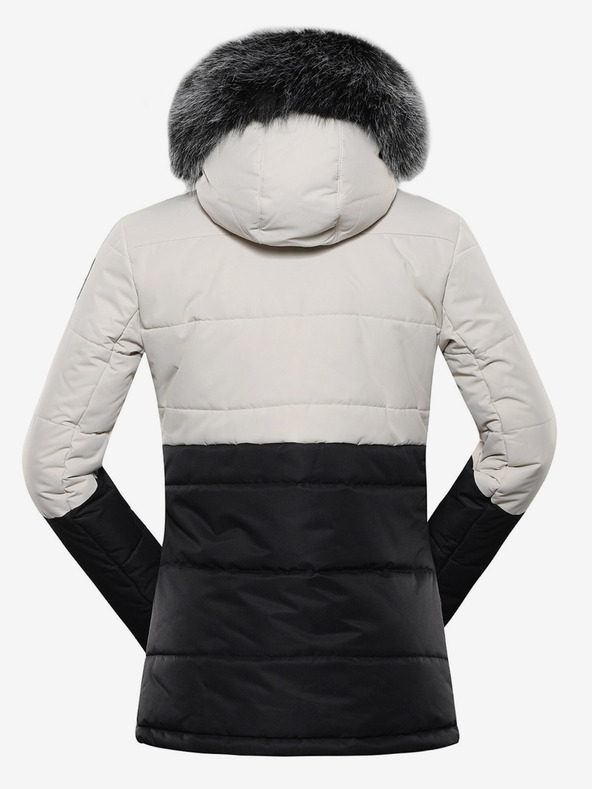 ALPINE PRO Черно-сиво дамско зимно ватирано яке ALPINE PRO EGYPA