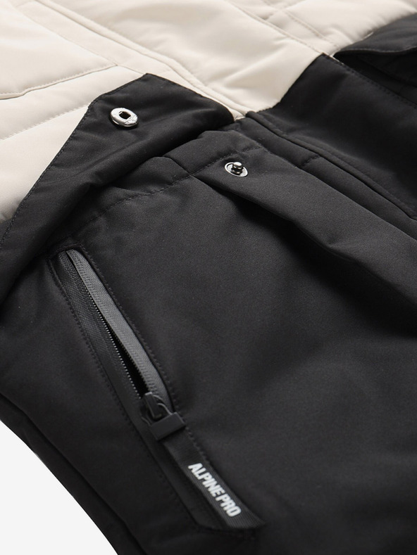 ALPINE PRO Черно-сиво дамско зимно ватирано яке ALPINE PRO EGYPA