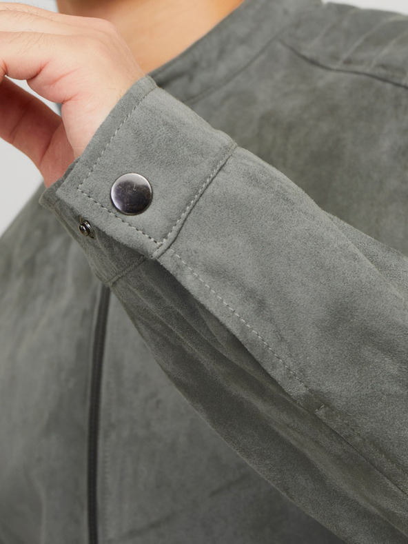 Jack & Jones Сиво мъжко велурено яке Jack & Jones