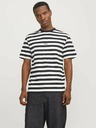 Jack & Jones Jack & Jones Мъжка тениска на бели и черни райета