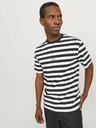 Jack & Jones Jack & Jones Мъжка тениска на бели и черни райета