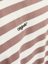 Jack & Jones Jack & Jones Мъжка тениска на бели и кафяви райета