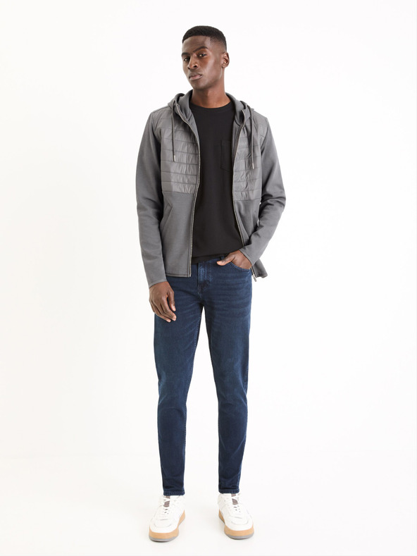 Celio Черна мъжка основна тениска Celio Gepik