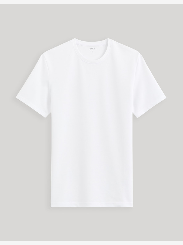 Celio Бяла мъжка тениска Celio Geteboude