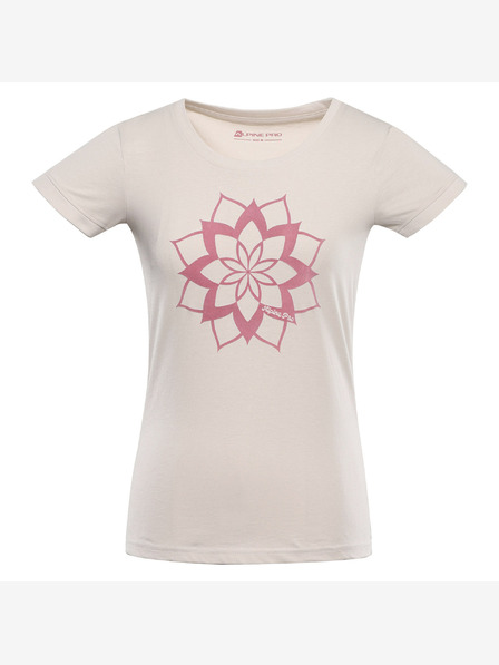 ALPINE PRO Дамска тениска от органичен памук ALPINE PRO TERMESA 2 moonbeam вариант па