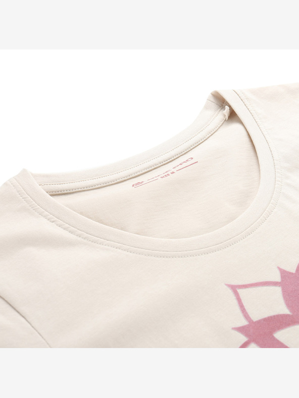 ALPINE PRO Дамска тениска от органичен памук ALPINE PRO TERMESA 2 moonbeam вариант па