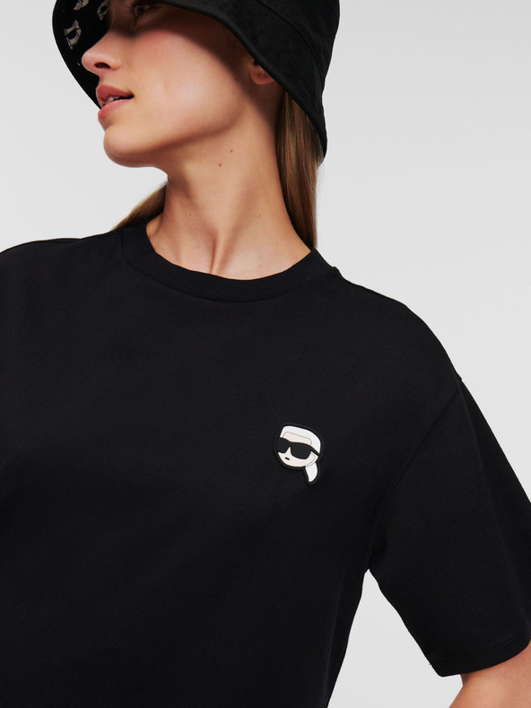 Karl Lagerfeld Черна дамска рокля KARL LAGERFELD