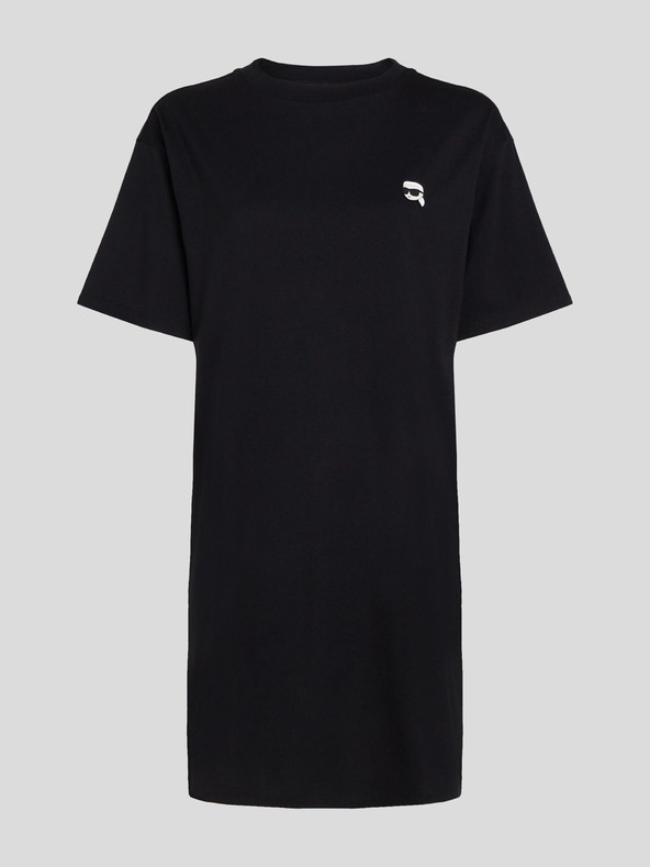 Karl Lagerfeld Черна дамска рокля KARL LAGERFELD