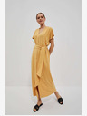 Moodo Жълта дълга рокля Moodo
