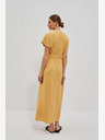 Moodo Жълта дълга рокля Moodo