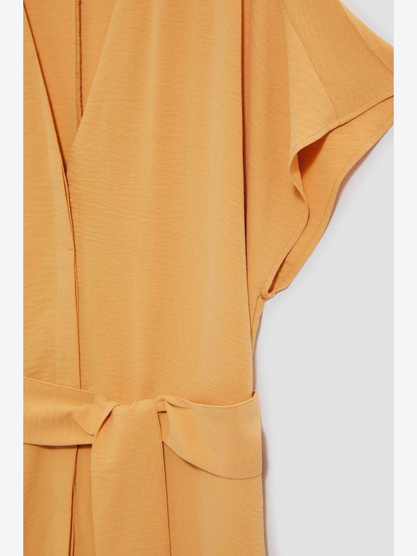 Moodo Жълта дълга рокля Moodo