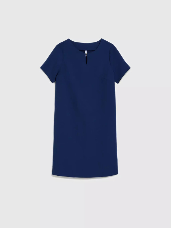 Moodo Тъмносиня рокля с дължина до коляното Moodo