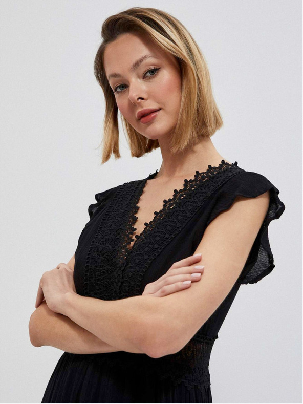 Moodo Рокля от вискоза с мотиви Moodo