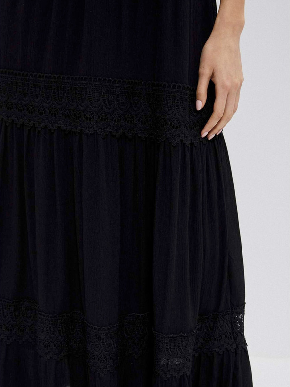 Moodo Рокля от вискоза с мотиви Moodo