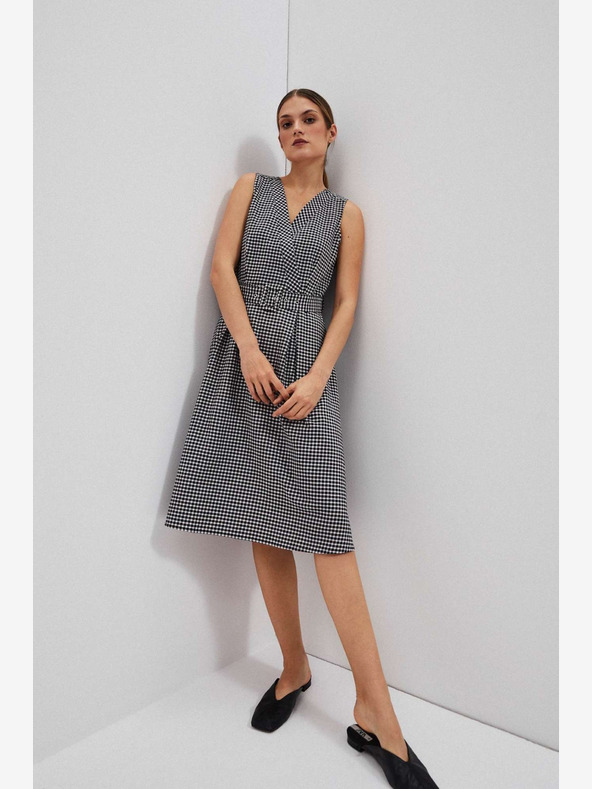 Moodo Черно-бяла рокля Moodo