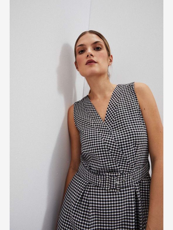 Moodo Черно-бяла рокля Moodo