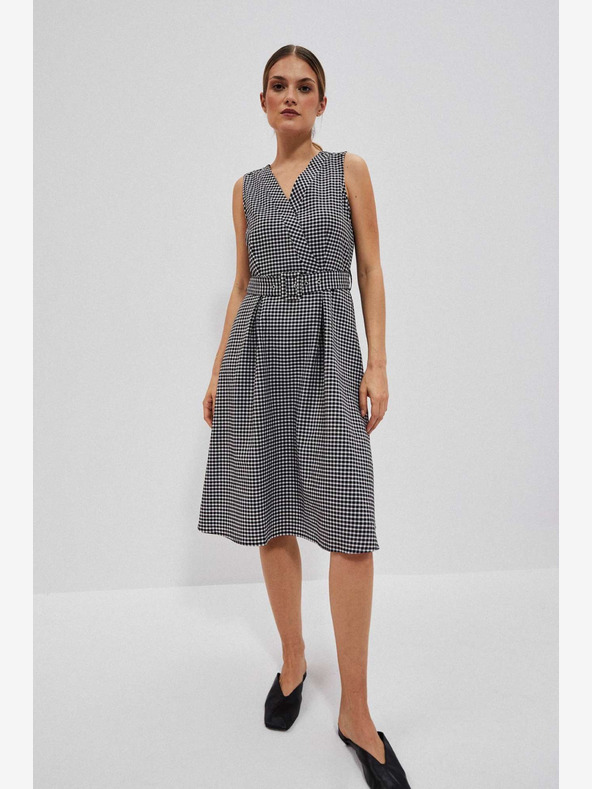 Moodo Черно-бяла рокля Moodo