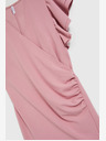Moodo Розова рокля с волани на ръкавите Moodo