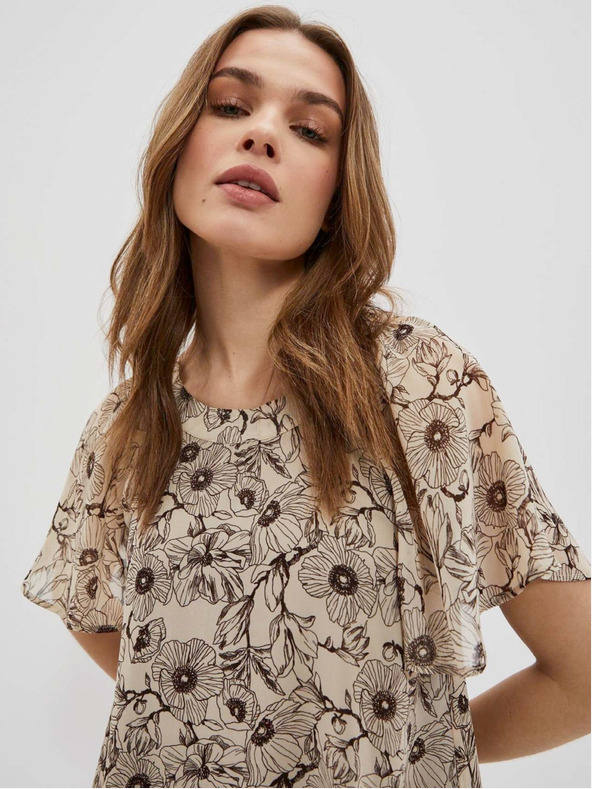 Moodo Дамска рокля с цветя Moodo