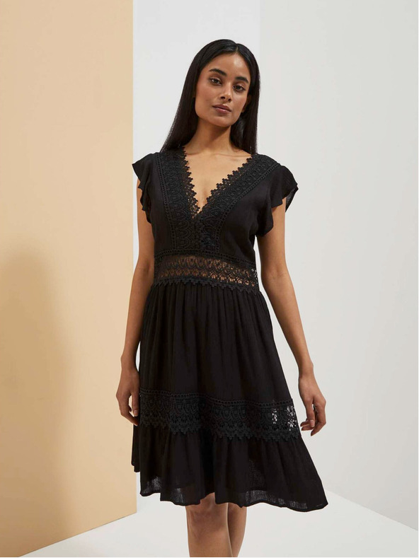 Moodo Черна дамска рокля Moodo