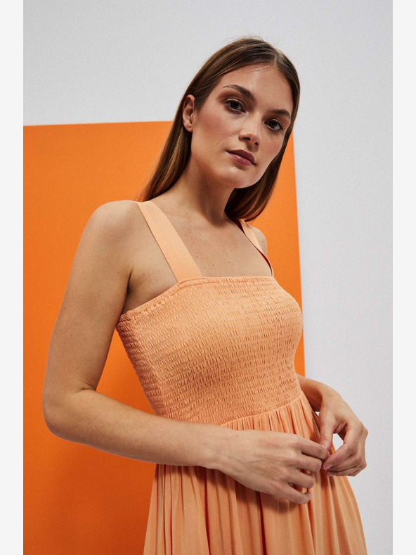 Moodo Оранжева рокля с каишки Moodo