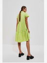 Moodo Светлозелена рокля с риза Moodo