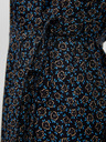 Moodo Черна дамска шарена миди рокля Moodo