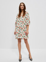 Moodo Бяла дамска шарена рокля Moodo