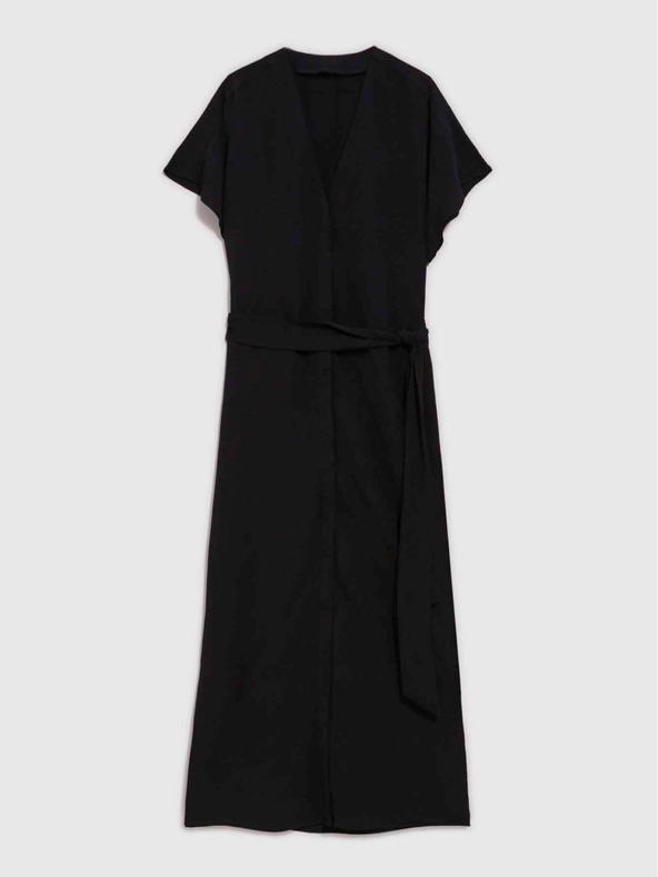 Moodo Черна дълга дамска рокля Moodo